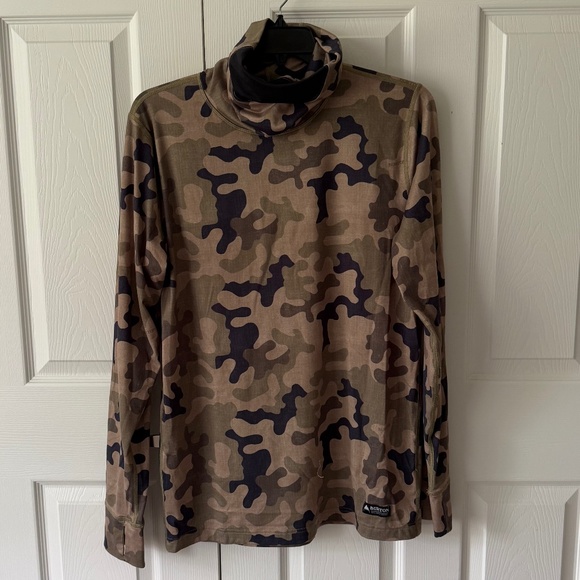 Burton Midweight Base Layer Long-Neck Shirt Size Large - Picture 1 of 5